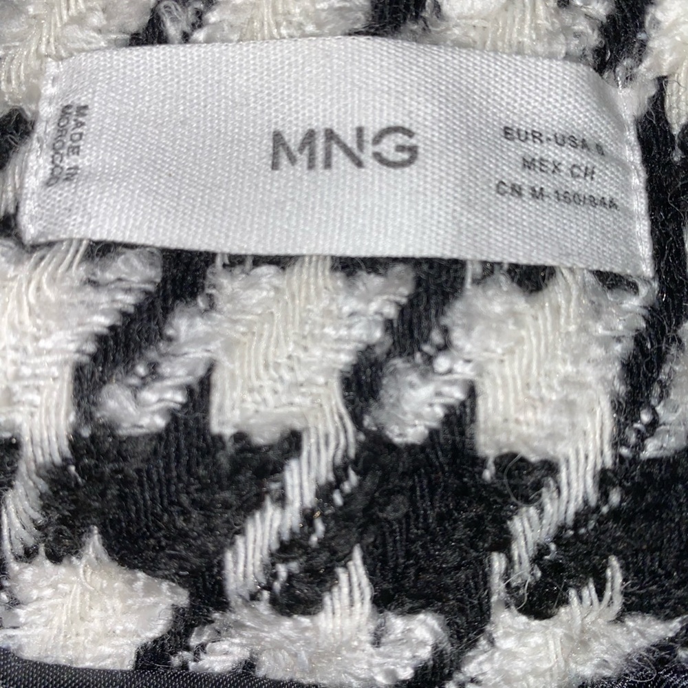 Mango Houndstooth Jacket- Euc - image 4
